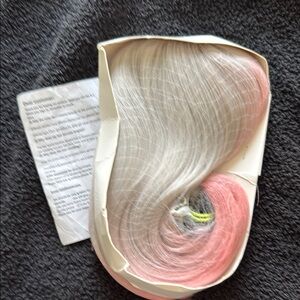 Elegant Pink and White Hair Extension